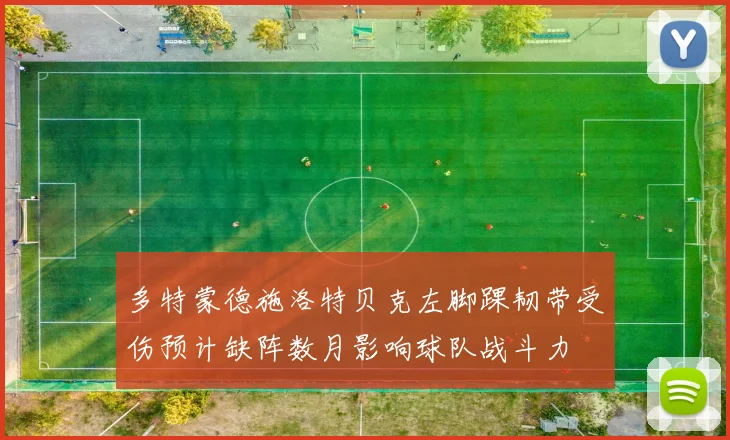 多特蒙德施洛特贝克左脚踝韧带受伤预计缺阵数月影响球队战斗力